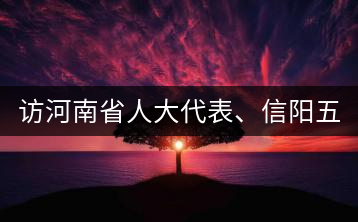 訪河南省人大代表、信陽五岳集團(tuán)董事長(zhǎng)胡鎮(zhèn)——茶鄉(xiāng)亦飄茶油香