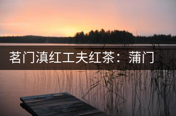 茗門(mén)滇紅工夫紅茶：蒲門(mén)佳茗，伴您度秋