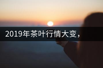 2019年茶葉行情大變，云南古樹茶滯銷，如何解決古樹茶信任危機？