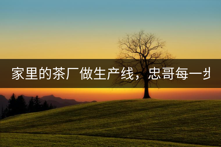家里的茶廠做生產(chǎn)線，忠哥每一步都親自做，每個步驟...家里的茶廠做生產(chǎn)線，忠哥每一步都親自做，每個步驟都非常嚴(yán)謹(jǐn)！