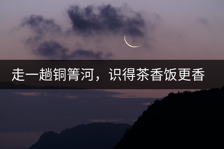 走一趟銅箐河，識(shí)得茶香飯更香走一趟銅箐河，識(shí)得茶香飯更香