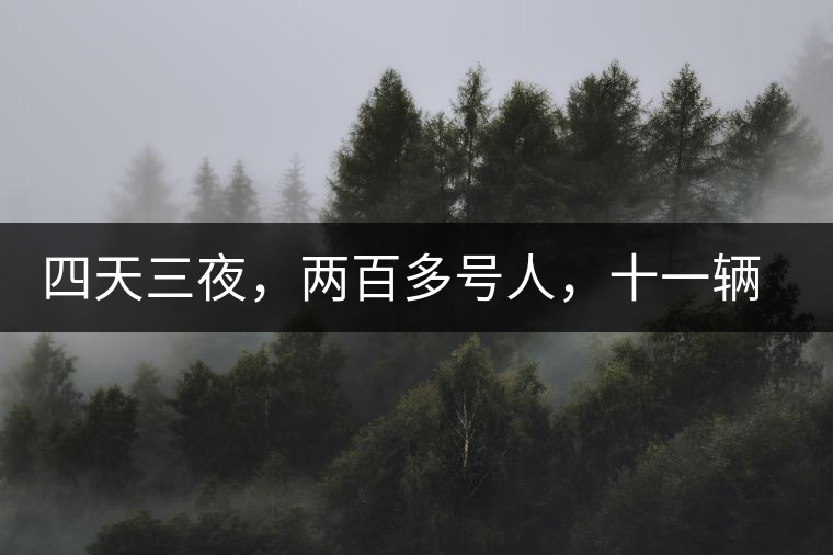 四天三夜，兩百多號(hào)人，十一輛中巴車(chē)，歲月知味易武茶山行活動(dòng)