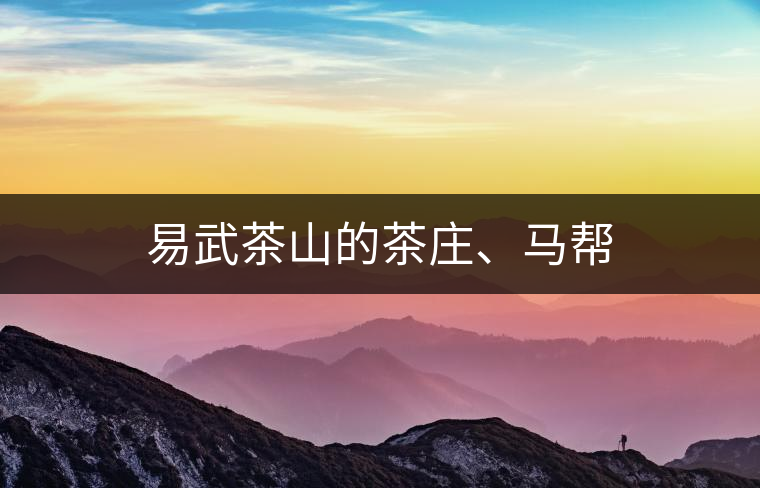 易武茶山的茶莊、馬幫