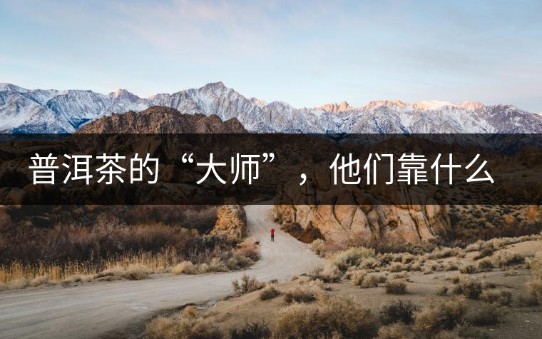 普洱茶的“大師”，他們靠什么來斷茶？