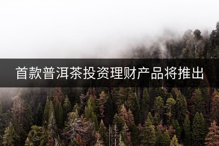 首款普洱茶投資理財(cái)產(chǎn)品將推出 首款普洱茶投資理財(cái)產(chǎn)品將推出