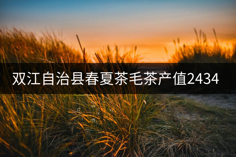 雙江自治縣春夏茶毛茶產(chǎn)值243465.12萬元，平均價穩(wěn)居全市版首