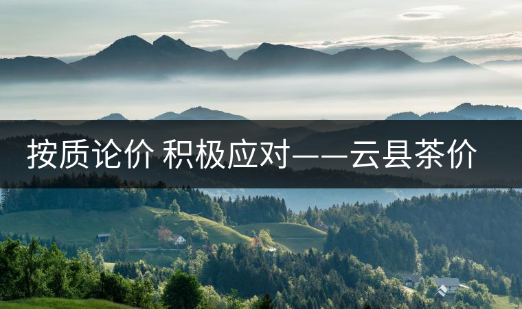 按質論價 積極應對——云縣茶價實現(xiàn)理性回歸 按質論價 積極應對——云縣茶價實現(xiàn)理性回歸