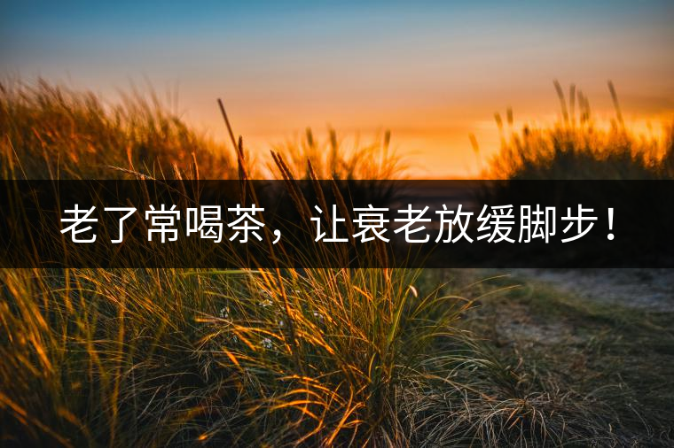 老了常喝茶，讓衰老放緩腳步！