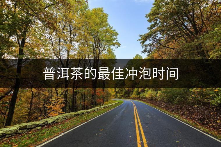 普洱茶的最佳沖泡時間 普洱茶的最佳沖泡時間