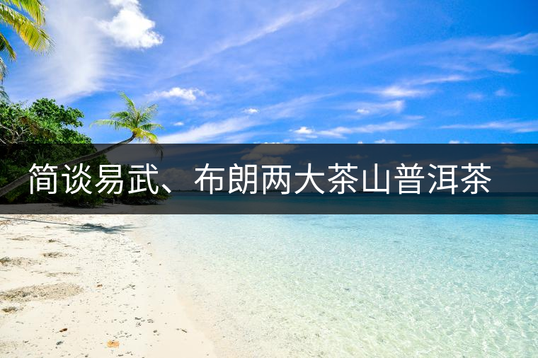 簡(jiǎn)談易武、布朗兩大茶山普洱茶風(fēng)格