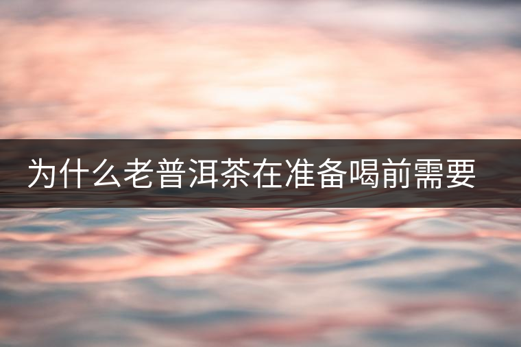 為什么老普洱茶在準備喝前需要先解茶“醒茶”? 為什么老普洱茶在準備喝前需要先解茶“醒茶”?