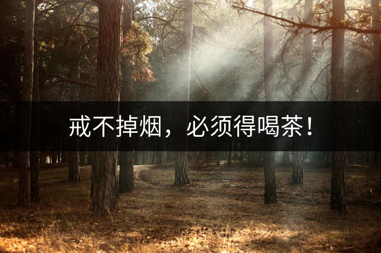 戒不掉煙，必須得喝茶！