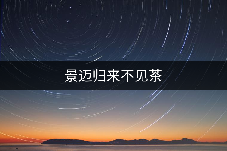 景邁歸來(lái)不見茶 景邁歸來(lái)不見茶