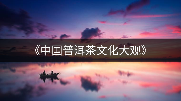 《中國(guó)普洱茶文化大觀》 《中國(guó)普洱茶文化大觀》