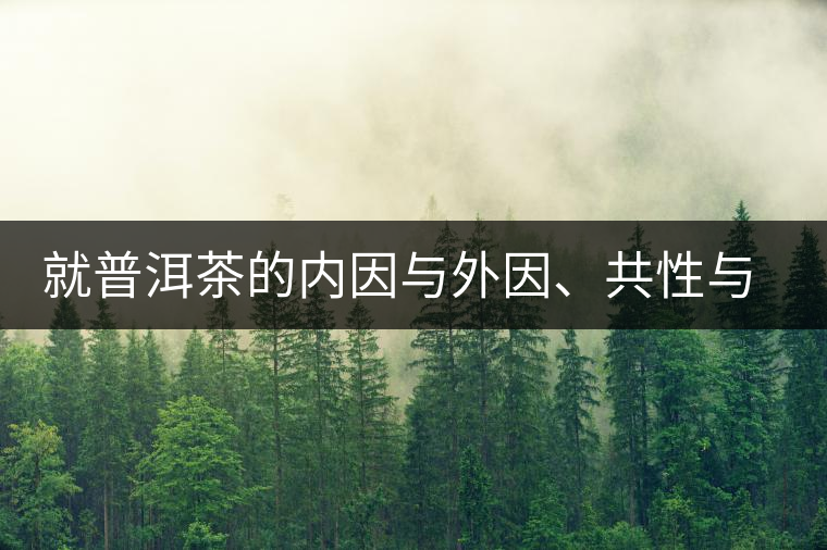 就普洱茶的內因與外因、共性與個性復茶友