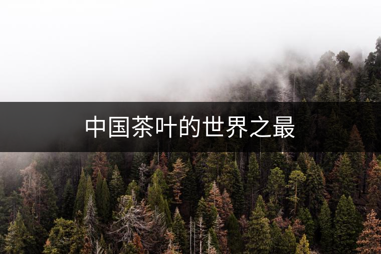 中國茶葉的世界之最 中國茶葉的世界之最
