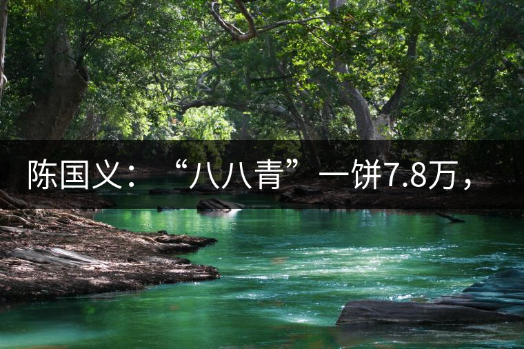 陳國義：“八八青”一餅7.8萬，“我沒貨供應(yīng)了”