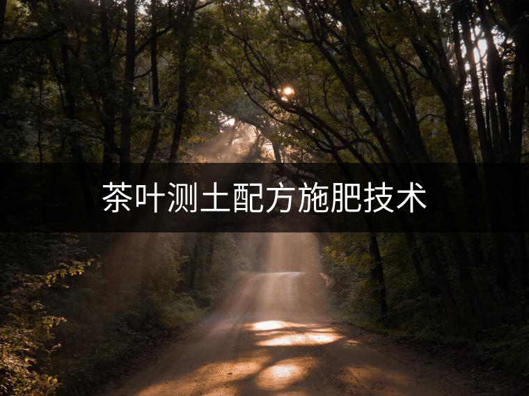 茶葉測土配方施肥技術(shù) 茶葉測土配方施肥技術(shù)
