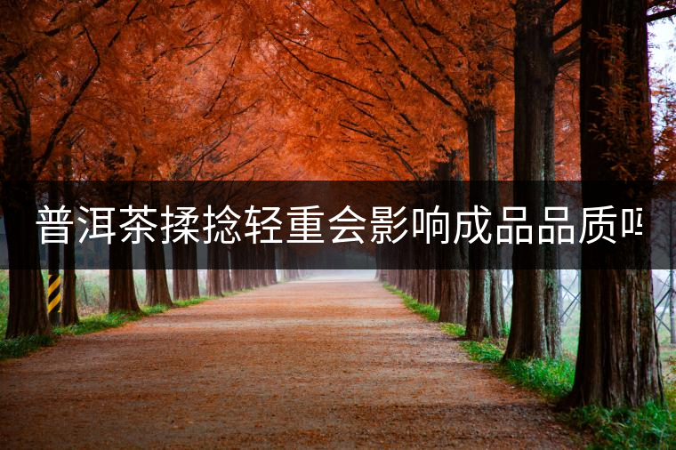 普洱茶揉捻輕重會(huì)影響成品品質(zhì)嗎？