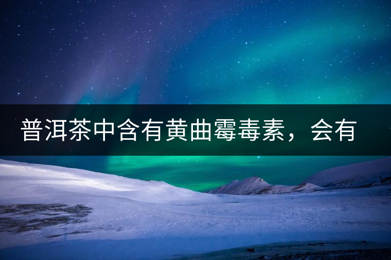 普洱茶中含有黃曲霉毒素，會有致癌的危險？終于有明確的答案了