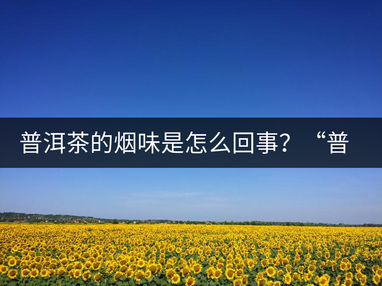普洱茶的煙味是怎么回事？“普洱教父”白水清最新解析！