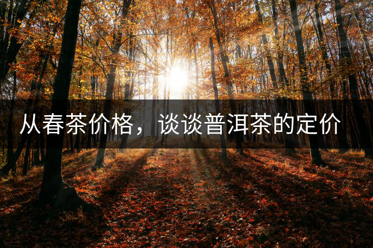 從春茶價(jià)格，談?wù)勂斩璧亩▋r(jià)權(quán)