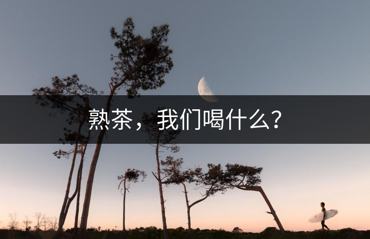 熟茶，我們喝什么？