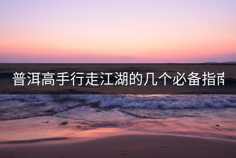 普洱高手行走江湖的幾個必備指南！