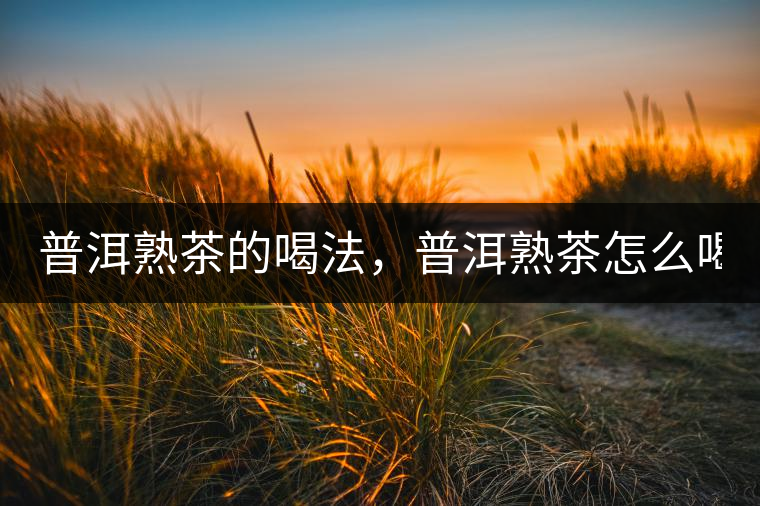 普洱熟茶的喝法，普洱熟茶怎么喝？
