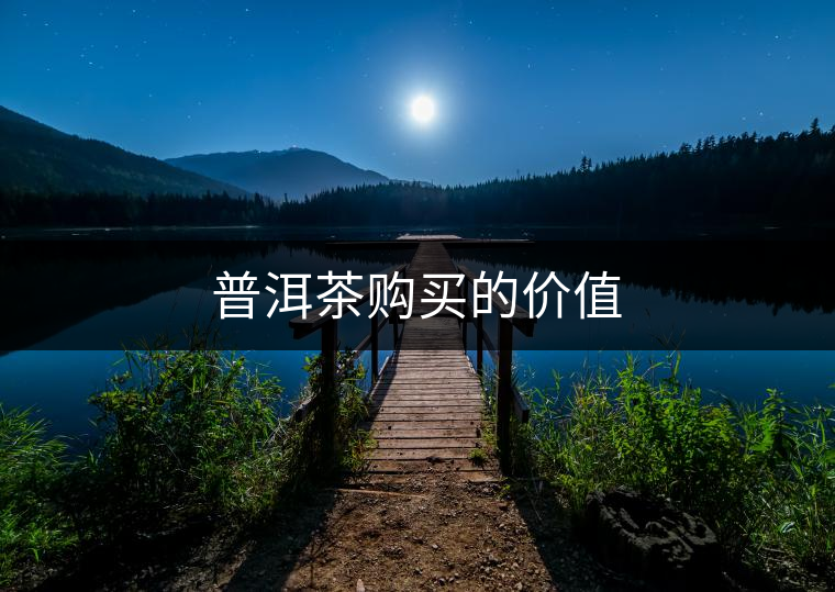 普洱茶購(gòu)買(mǎi)的價(jià)值 普洱茶購(gòu)買(mǎi)的價(jià)值