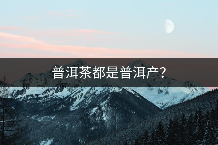 普洱茶都是普洱產(chǎn)？