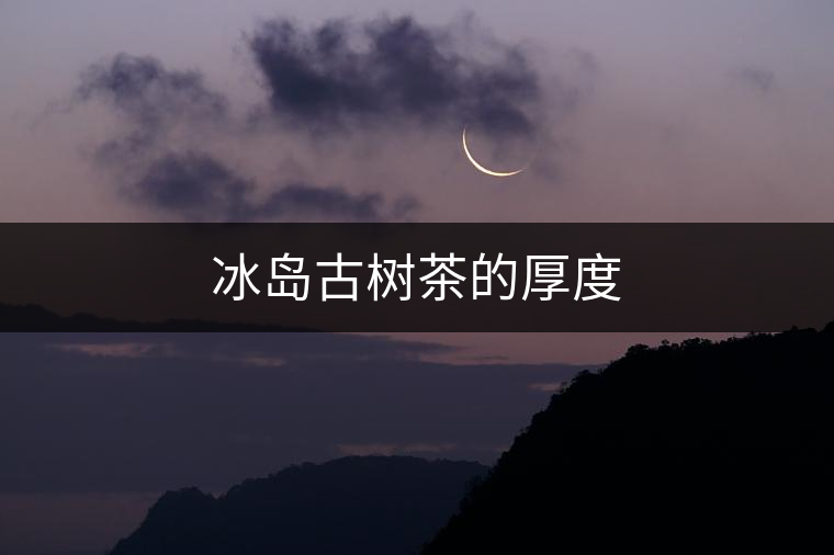 冰島古樹茶的厚度 冰島古樹茶的厚度