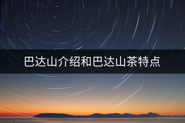 巴達山介紹和巴達山茶特點