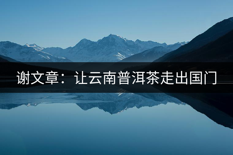 謝文章：讓云南普洱茶走出國門