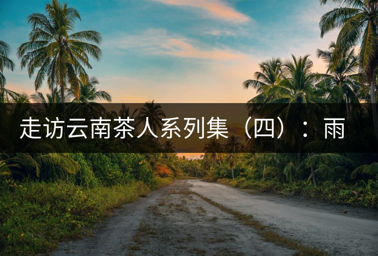 走訪云南茶人系列集(四):雨樹村中十里香,上陣父子兵——張芳賜 走訪云南茶人系列集(四):雨樹村中十里香,上陣父子兵——張芳賜