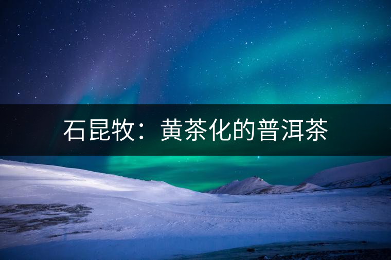 石昆牧：黃茶化的普洱茶