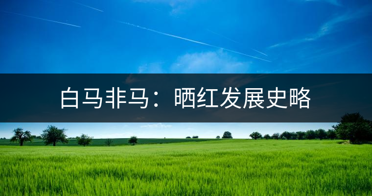 白馬非馬：曬紅發(fā)展史略