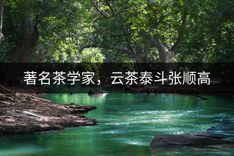 著名茶學家，云茶泰斗張順高