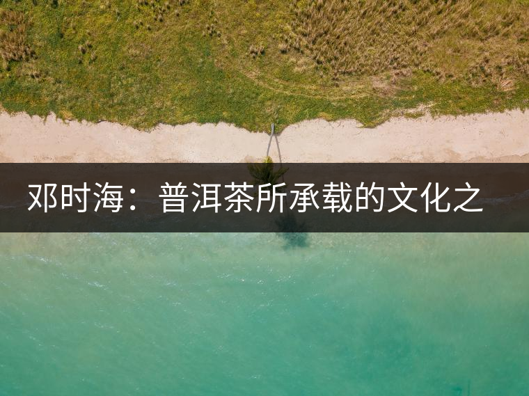 鄧時海:普洱茶所承載的文化之美(”普洱茶第一人“視頻訪談錄) 鄧時海:普洱茶所承載的文化之美(”普洱茶第一人“視頻訪談錄)