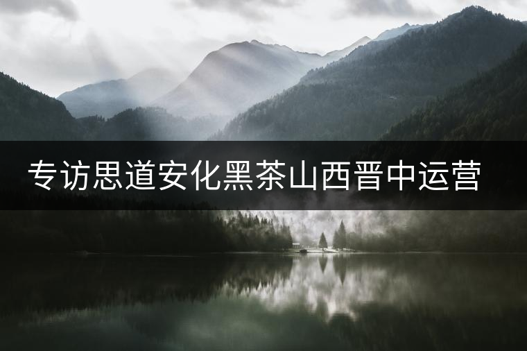 專訪思道安化黑茶山西晉中運(yùn)營中心總經(jīng)理董欽智 專訪思道安化黑茶山西晉中運(yùn)營中心總經(jīng)理董欽智
