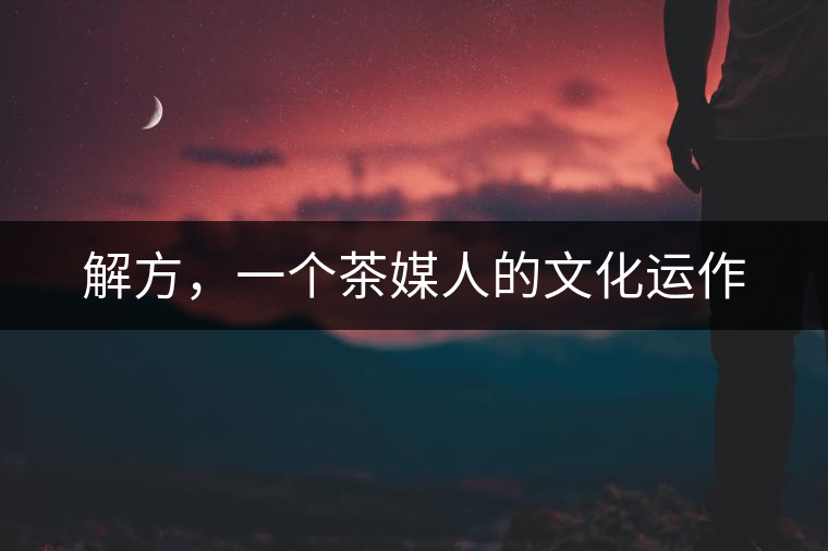 解方，一個(gè)茶媒人的文化運(yùn)作