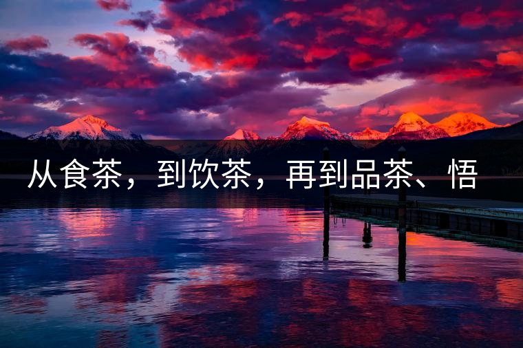 從食茶，到飲茶，再到品茶、悟茶
