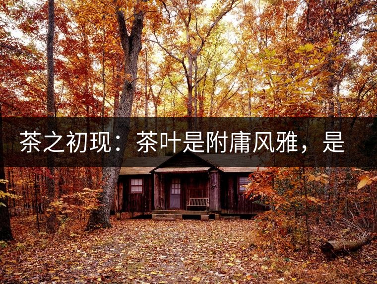 茶之初現(xiàn)：茶葉是附庸風(fēng)雅，是禪茶一味，更是王朝興衰