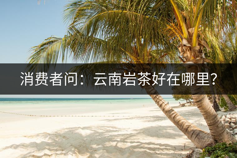 消費(fèi)者問：云南巖茶好在哪里？