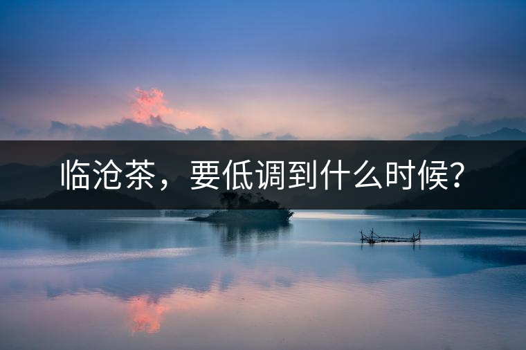 臨滄茶，要低調(diào)到什么時候？