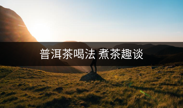普洱茶喝法 煮茶趣談 普洱茶喝法 煮茶趣談
