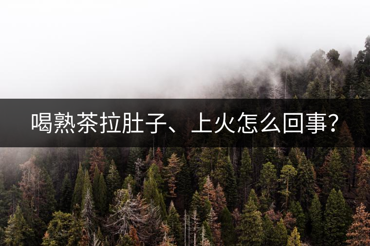 喝熟茶拉肚子、上火怎么回事？