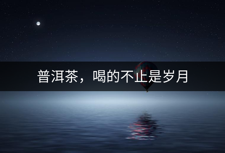 普洱茶，喝的不止是歲月