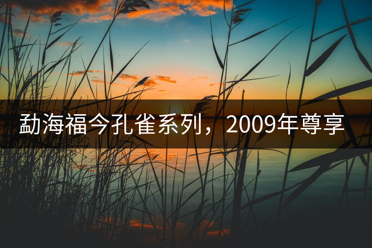 勐海福今孔雀系列，2009年尊享青餅