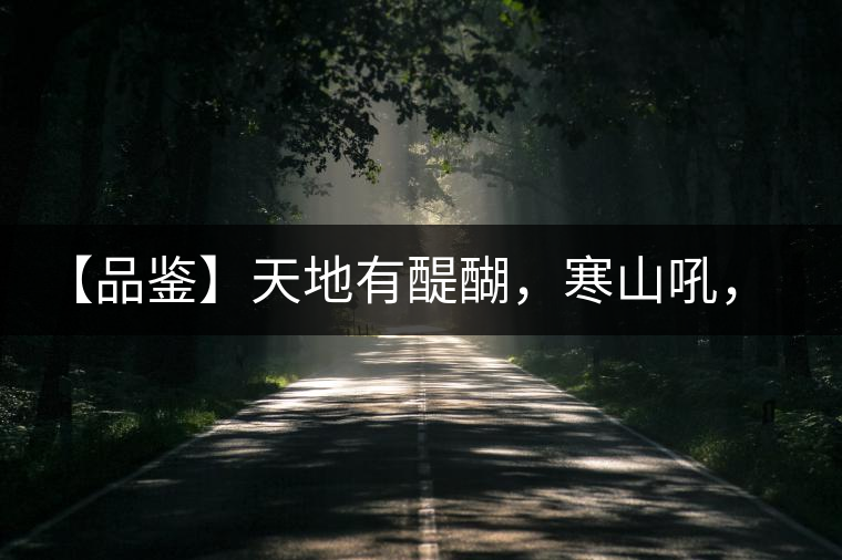 【品鑒】天地有醍醐，寒山吼，苦樂皆隨風(fēng)